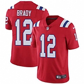 Nike New England Patriots #12 Tom Brady Red Alternate NFL Vapor Untouchable Limited Jersey,baseball caps,new era cap wholesale,wholesale hats